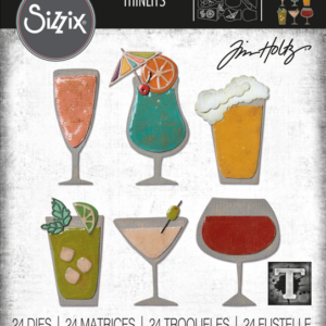 Tim Holtz® Alterations | Sizzix Thinlits™ Die Set 24-Pack - Happy Hour