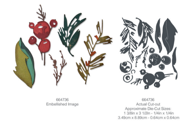 Tim Holtz® Alterations | Sizzix Thinlits™ Die Set 9-Pack - Holiday Brushstroke