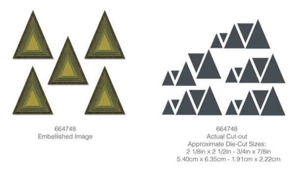 Tim Holtz® Alterations | Sizzix Thinlits™ Die Set 25-Pack - Stacked Tiles Triangles