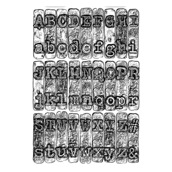 Tim Holtz® Alterations | Texture Fades™ Embossing Folder - Typewriter