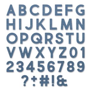 Tim Holtz® Alterations | Sizzix Thinlits™ Die Set 80-Pack - Alphanumeric Bold
