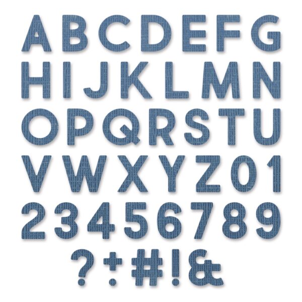 Tim Holtz® Alterations | Sizzix Thinlits™ Die Set 80-Pack - Alphanumeric Bold