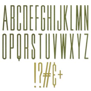 Tim Holtz® Alterations | Sizzix Thinlits™ Die Set 31-Pack - Alphanumeric Stretch Upper