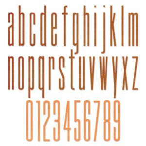 Tim Holtz® Alterations | Sizzix Thinlits™ Die Set 36-Pack - Alphanumeric Stretch Lower & Numbers