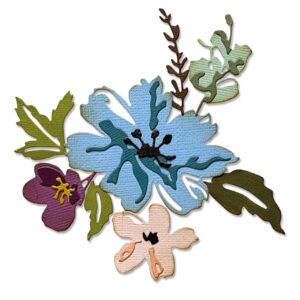 Tim Holtz® Alterations | Sizzix Thinlits™ Die Set 8-Pack - Brushstroke Flowers #2