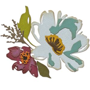 Tim Holtz® Alterations | Sizzix Thinlits™ Die Set 5-Pack - Brushstroke Flowers #3