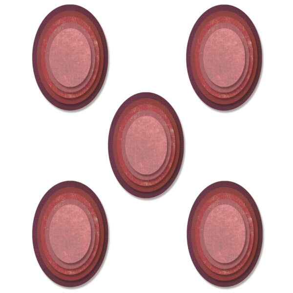 Tim Holtz® Alterations | Sizzix Thinlits™ Die Set 25-Pack - Stacked Tiles, Ovals