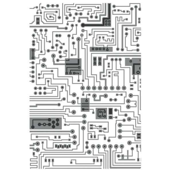 Tim Holtz® Alterations | Texture Fades™ Multi-Level Embossing Folder - Circuit