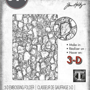 Tim Holtz® Alterations | 3-D Texture Fades™ Embossing Folder - Cobblestone #2