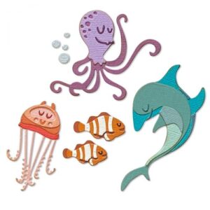 Tim Holtz® Alterations | Sizzix Thinlits™ Die Set 18-Pack - Under the Sea #1, Colorize