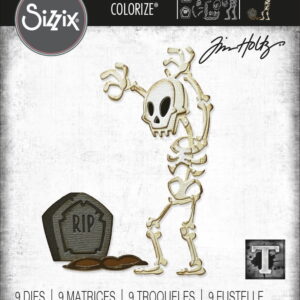 Tim Holtz® Alterations | Sizzix Thinlits™ Die Set 9-Pack - Mr. Bones, Colorize