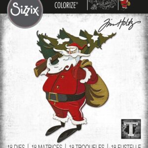 Tim Holtz® Alterations | Sizzix Thinlits™ Die Set 18PK - Woodland Santa, Colorize