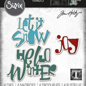 Tim Holtz® Alterations | Sizzix Thinlits™ Die Set 6PK - Festive Words