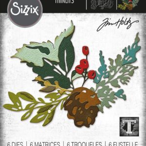 Tim Holtz® Alterations | Sizzix Thinlits™ Die Set 6PK - Holiday Brushstroke #2