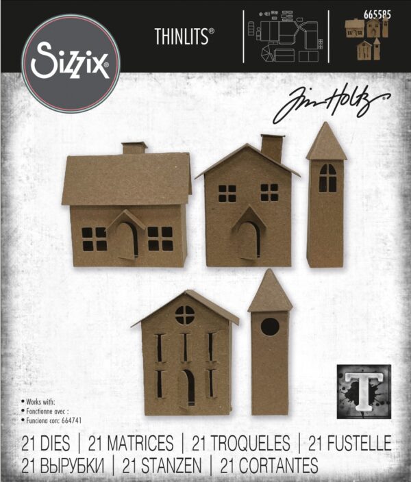 Tim Holtz® Alterations | Sizzix Thinlits™ Die Set 21 PK - Paper Village #2