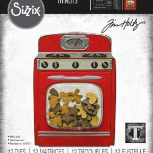 Tim Holtz® Alterations | Sizzix Thinlits™ Die Set 12PK - Retro Oven