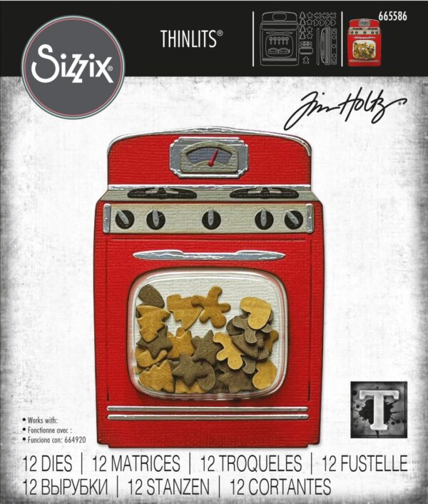 Tim Holtz® Alterations | Sizzix Thinlits™ Die Set 12PK - Retro Oven