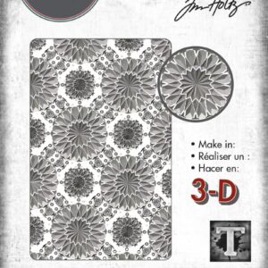 Tim Holtz® Alterations | 3-D Texture Fades™ Embossing Folder - Mini Kaleidoscope