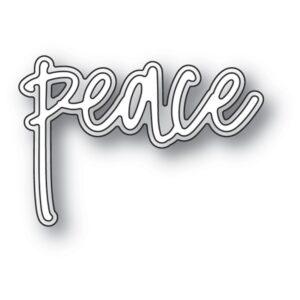 Memory Box Die - Peace Jotted Script 94072