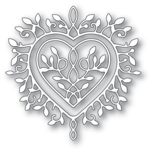 Memory Box Die - Champagne Heart 94389