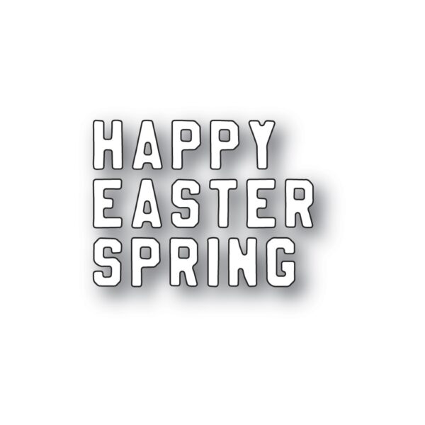 Memory Box Die - Mini Vintage Varsity Happy Spring 94453