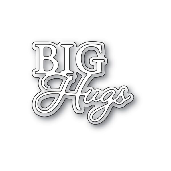 Memory Box Die - Big Hugs Posh Script 94528