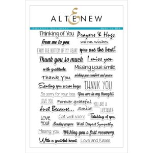 Altenew Heartfelt Sentiments Clear Stamp Set