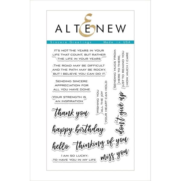 Altenew Sincere Greetings Stamp Set