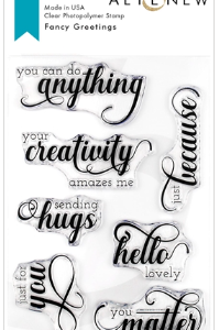 Altenew Fancy Greetings Stamp Set