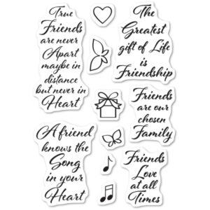 Poppystamps Love and Friendship Clear Stamp Set CL474