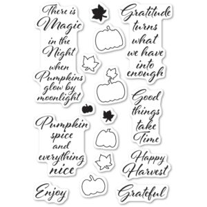 Poppystamps Clear Stamp Set - Pumpkin Patch CL486