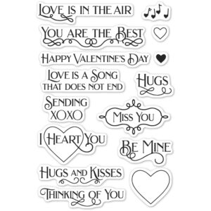 Poppystamps Clear Stamp Set - Valentine's Fun CL489