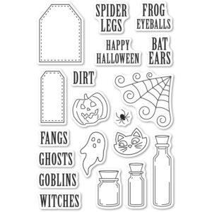 Poppystamps Clear Stamp Set - Halloween Ingredients CL493