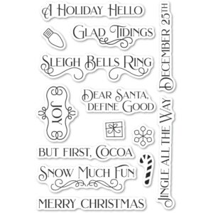 Poppystamps Clear Stamp Set - Christmas Fun CL494
