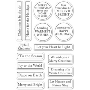 Poppystamps Clear Stamp Set - Christmas Quotes CL496