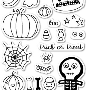 Open Studio Halloween Sideshow Clear Stamp Set CL5160