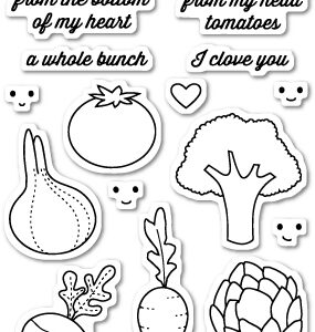 Open Studio Clear Stamp Set - Veggie Good CL5173