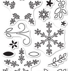 Open Studio Clear Stamp Set - Poinsettia Surprise CL5182