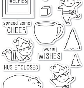 Open Studio Clear Stamp Set - Playtime Elves CL5216