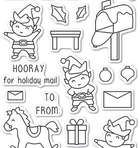 Open Studio Clear Stamp Set - Christmas Elves CL5217