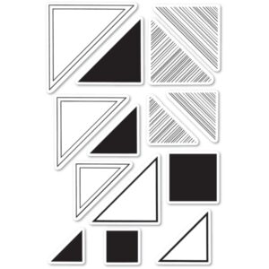 Open Studio Clear Stamp Set - Looking for Mr. Right Triangle CL5231