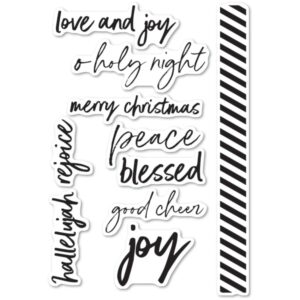 Open Studio Clear Stamp Set - Bold Christmas Greetings CL5233