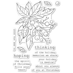 Open Studio Clear Stamp Set - Holiday Greenery CL5244