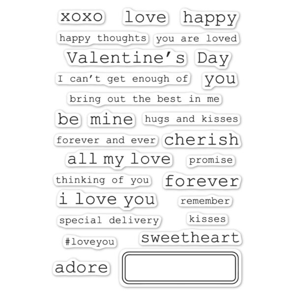 Open Studio Clear Stamp Set - Big and Little Valentines CL5252