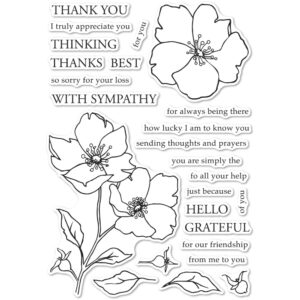 Open Studio Clear Stamp Set - Wild Rose Stem CL5258