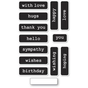 Open Studio Clear Stamp Set - Big and Little Reverse Words CL5259