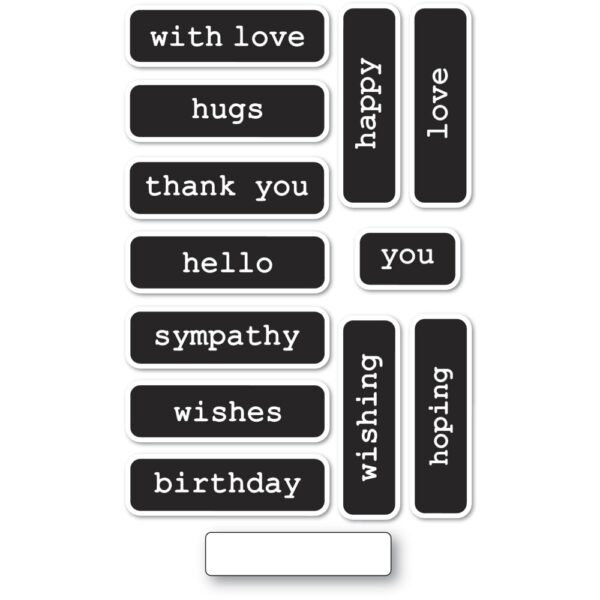 Open Studio Clear Stamp Set - Big and Little Reverse Words CL5259