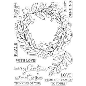 Open Studio Clear Stamp Set - Berry Wreath CL5260