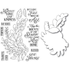 Open Studio Clear Stamp & Die Set - Harvest Love & Kindness CL5262-D