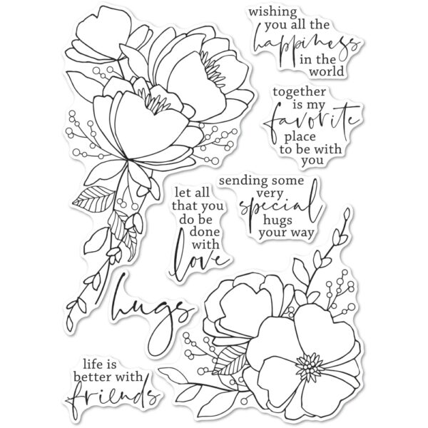 Open Studio Clear Stamp Set - All the Happiness CL5265